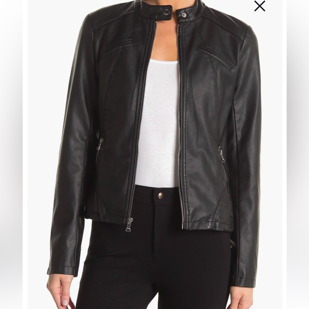 Guess Size L faux leather jacket